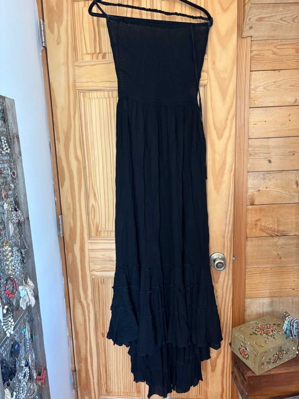 Black Strapless Maxi Dress - Elegant Women’s Evening Dress